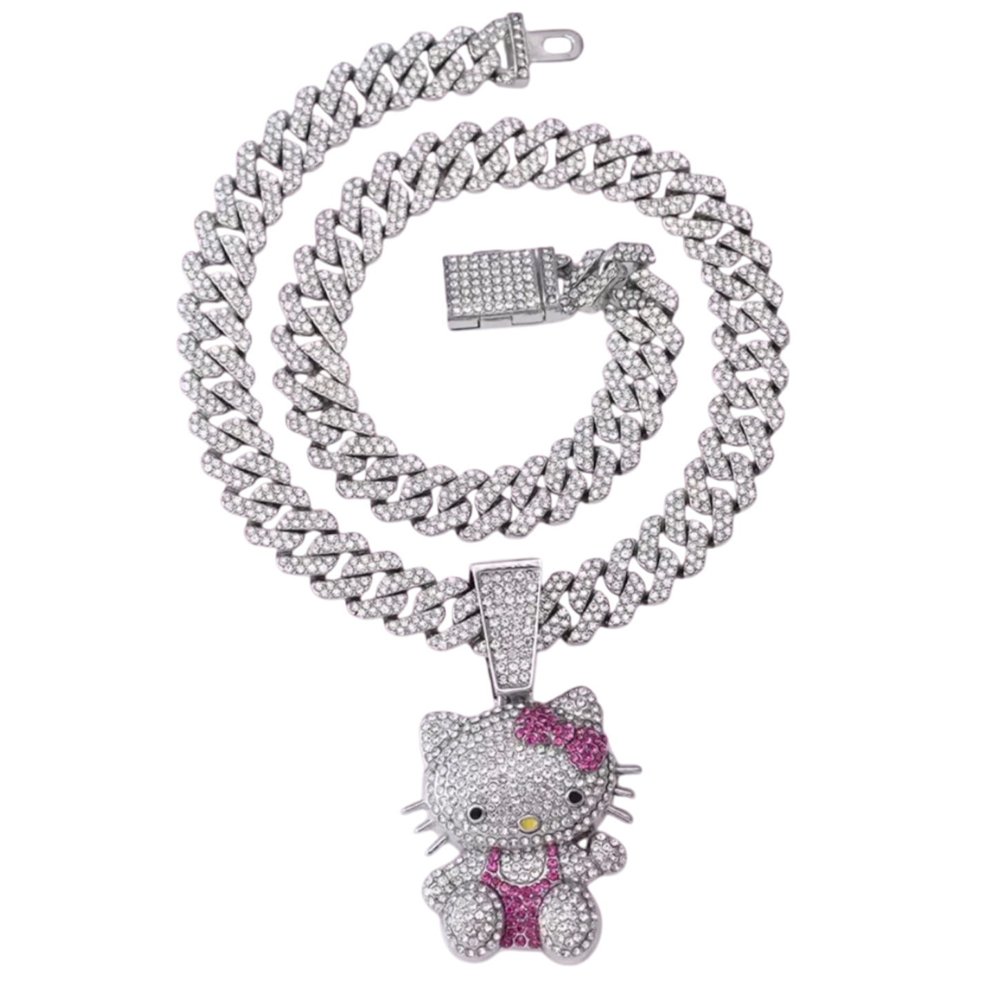 Hello Kitty Iced Out Necklace